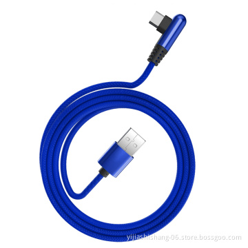 Yijiashishang High Quality Nylon Braid 3A Fast Charger Cell Phone Data Cable for Type C